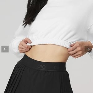 Medium Alo Black Ace Tennis Skirt